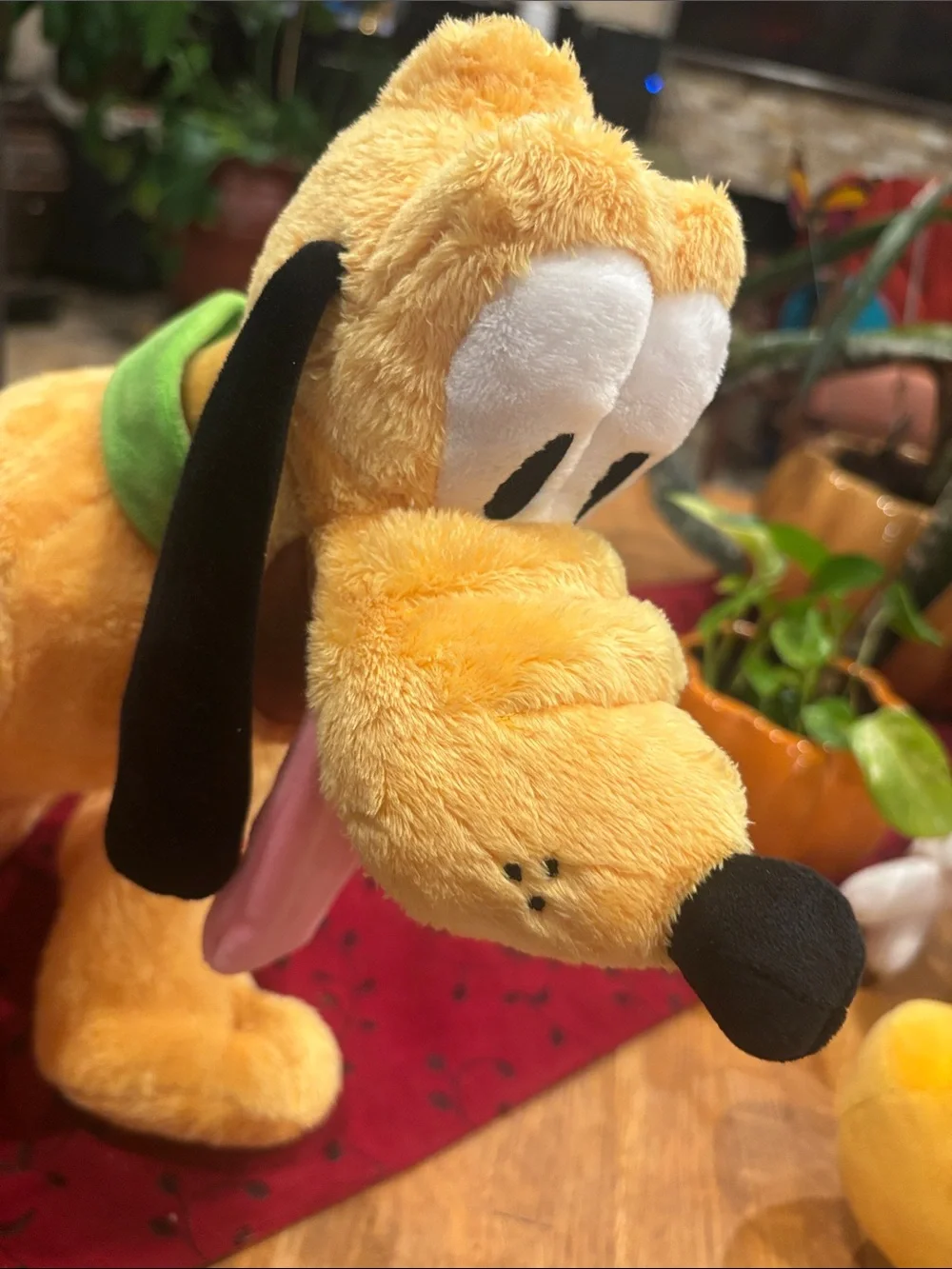 Disney Pluto Plush Dog Toy - Yellow Plush Companion New with Tag 16 inches